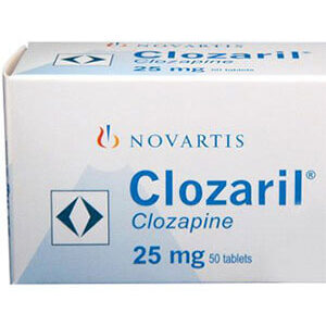 Buy Clozaril (Clozapine) 25mg Tablets  x 1's